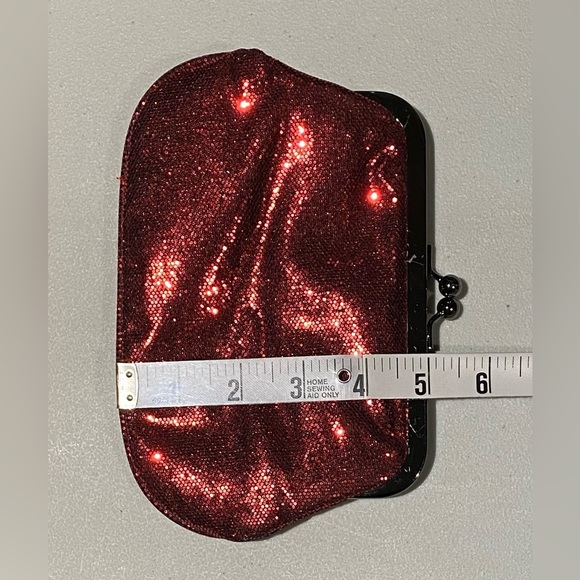 Express Vintage Red Sparkly Clutch, NWT - Picture 6 of 9